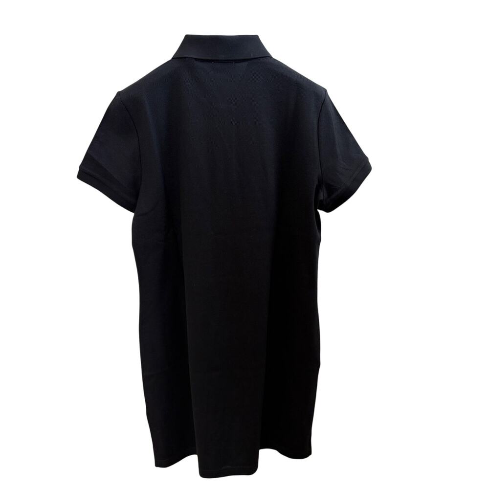 Burberry Black Polo Mini Dress with Signature Check New L - Picture 9 of 10